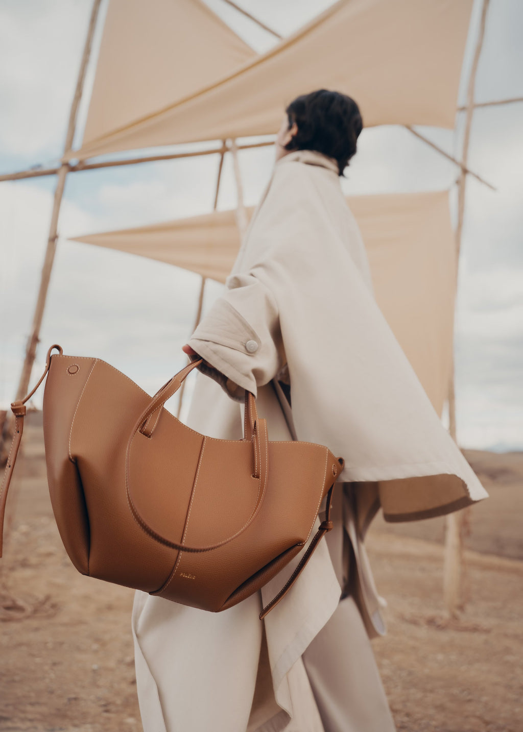 Polène Cyme Mini EDITION TEXTURED CAMEL