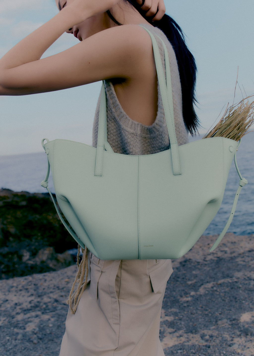 Polène Cyme Mini EDITION TEXTURED SEA FOAM