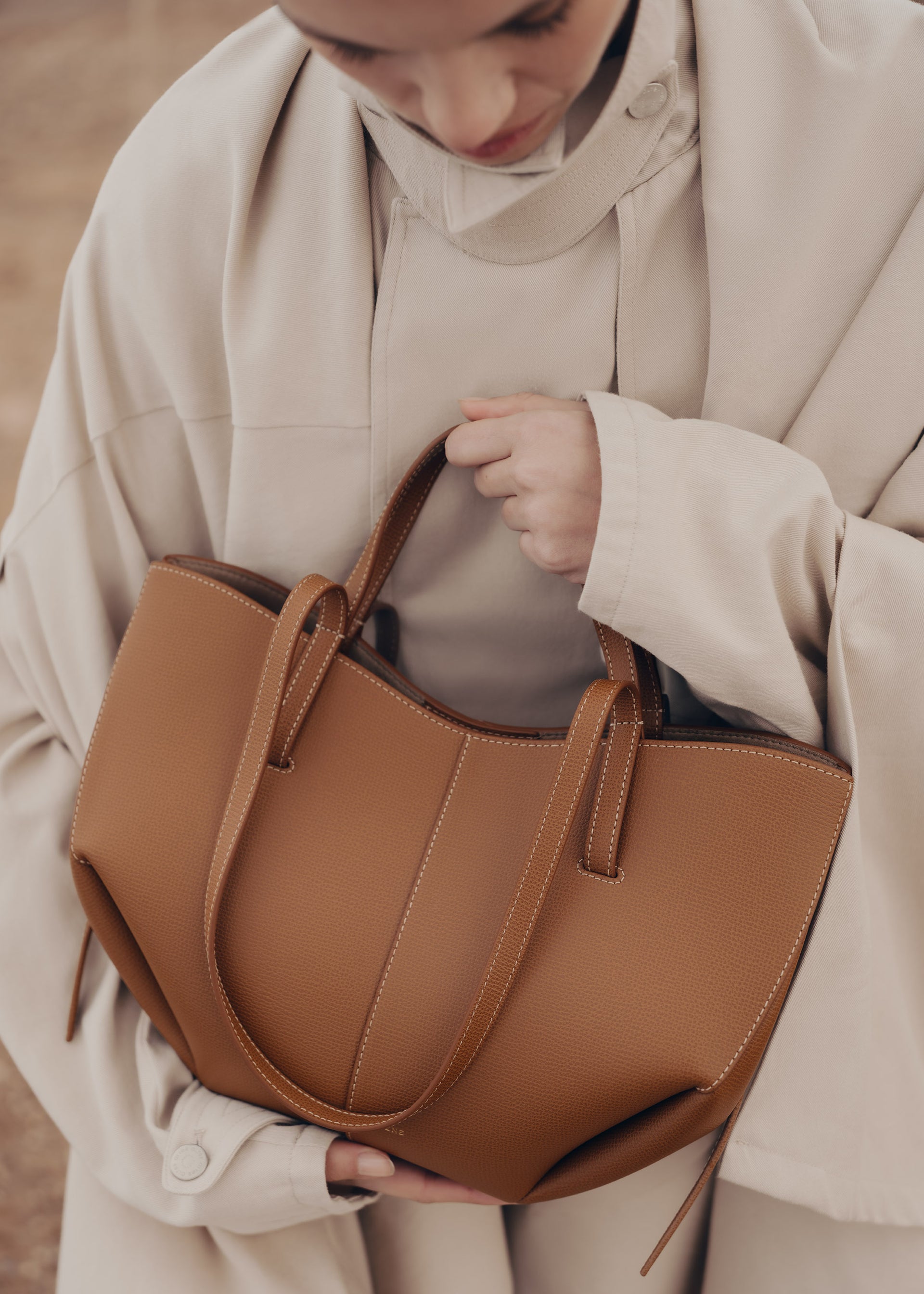 Polène Cyme Mini EDITION TEXTURED CAMEL