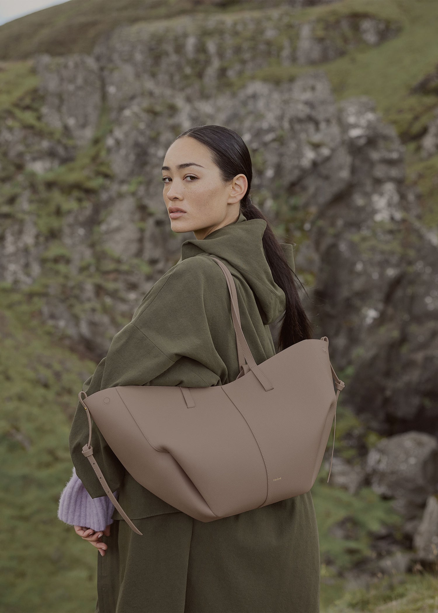 Polène Cyme EDITION TEXTURED TAUPE