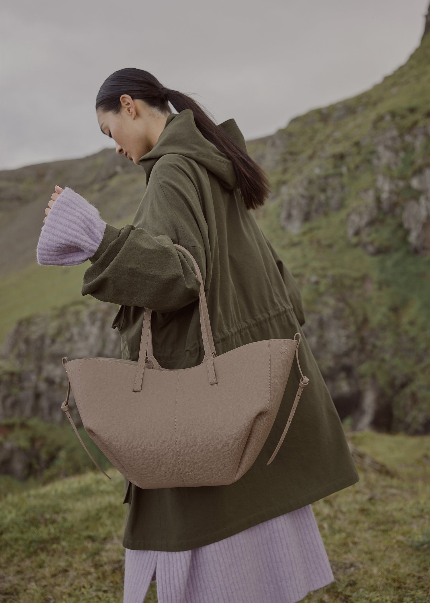 Polène Cyme EDITION TEXTURED TAUPE