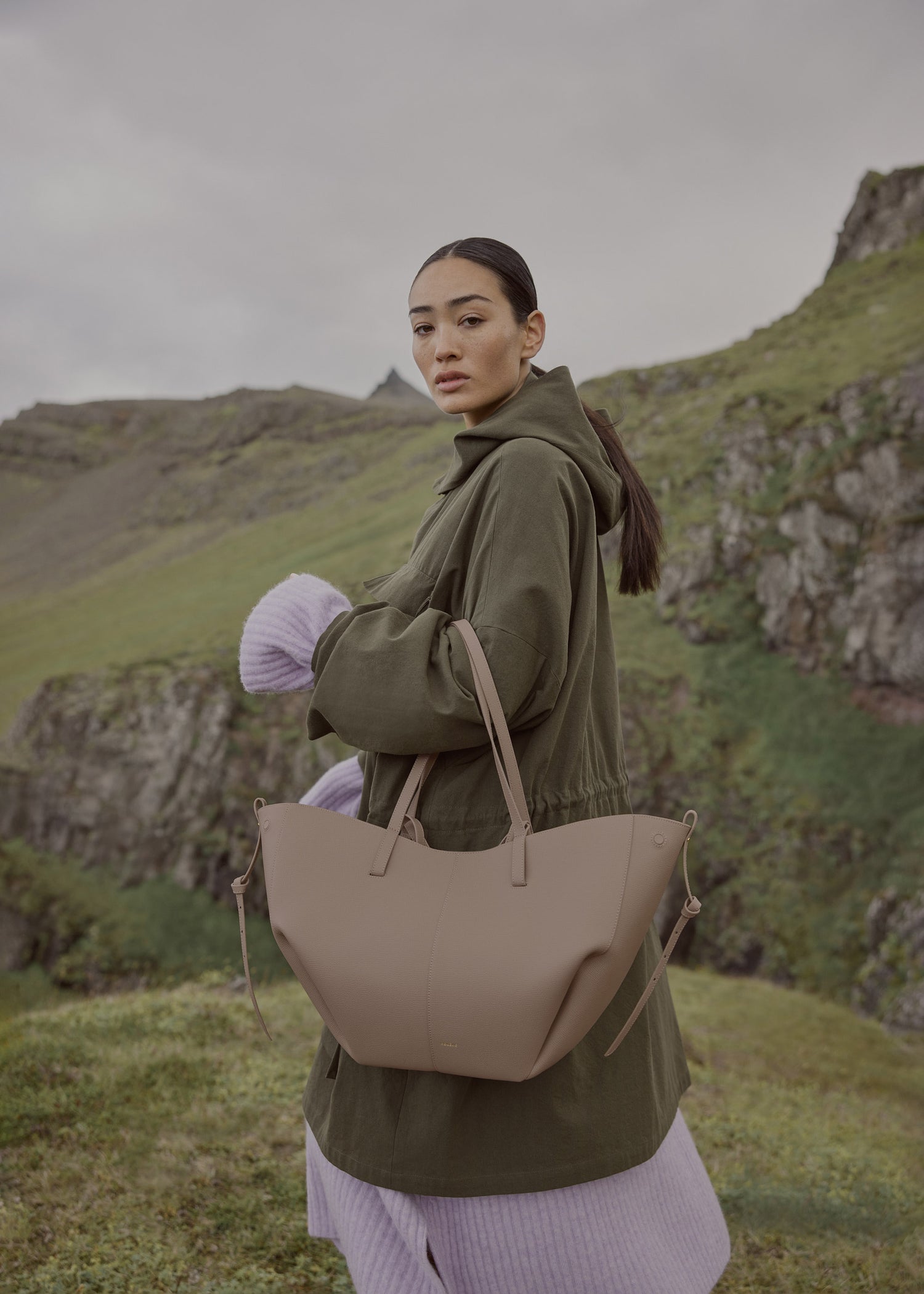 Polène Cyme EDITION TEXTURED TAUPE