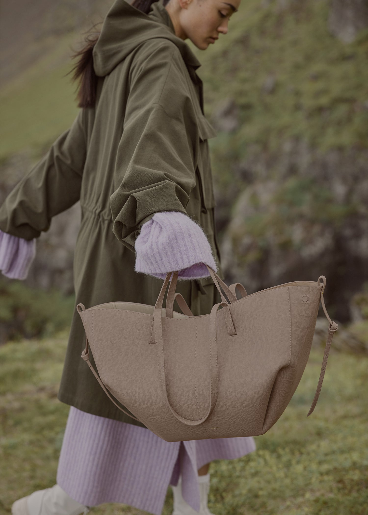 Polène Cyme EDITION TEXTURED TAUPE