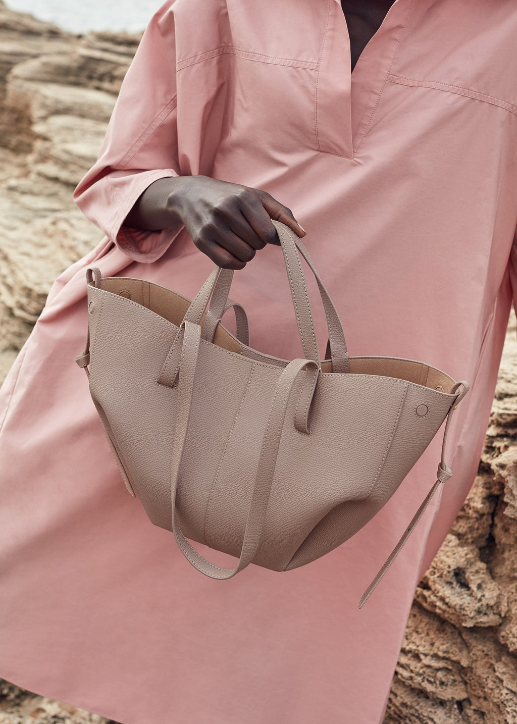 Polène Cyme Mini EDITION TEXTURED TAUPE