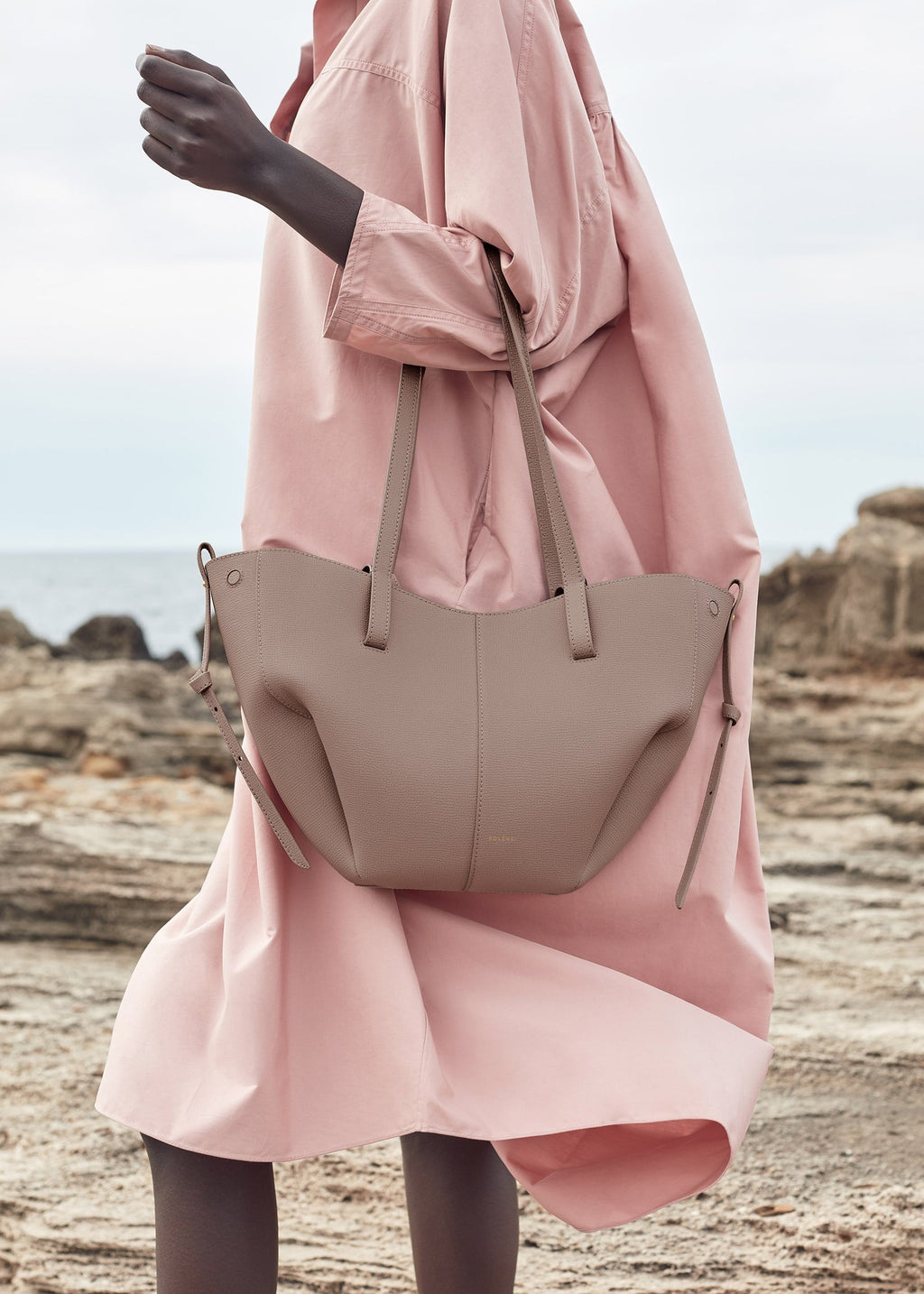 Polène Cyme Mini EDITION TEXTURED TAUPE