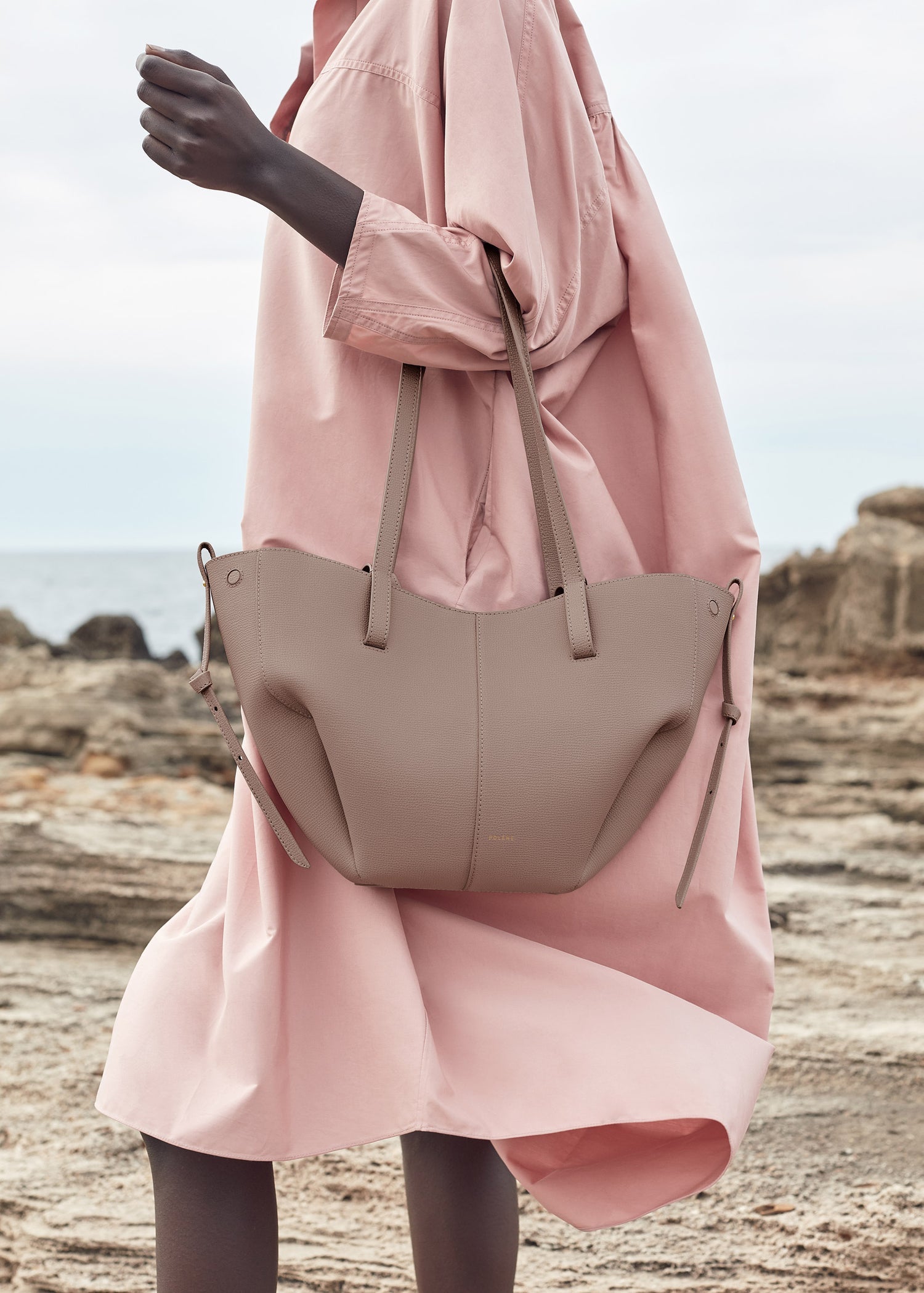 Polène Cyme Mini EDITION TEXTURED TAUPE