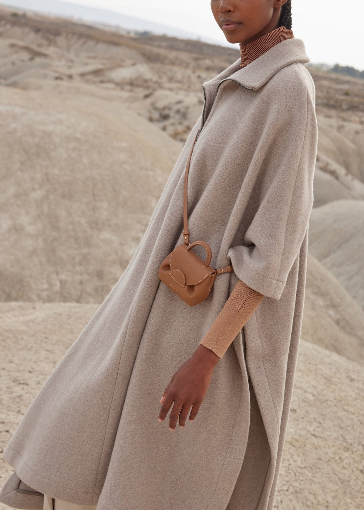 Polène Numéro Un Micro Edition Textured Camel