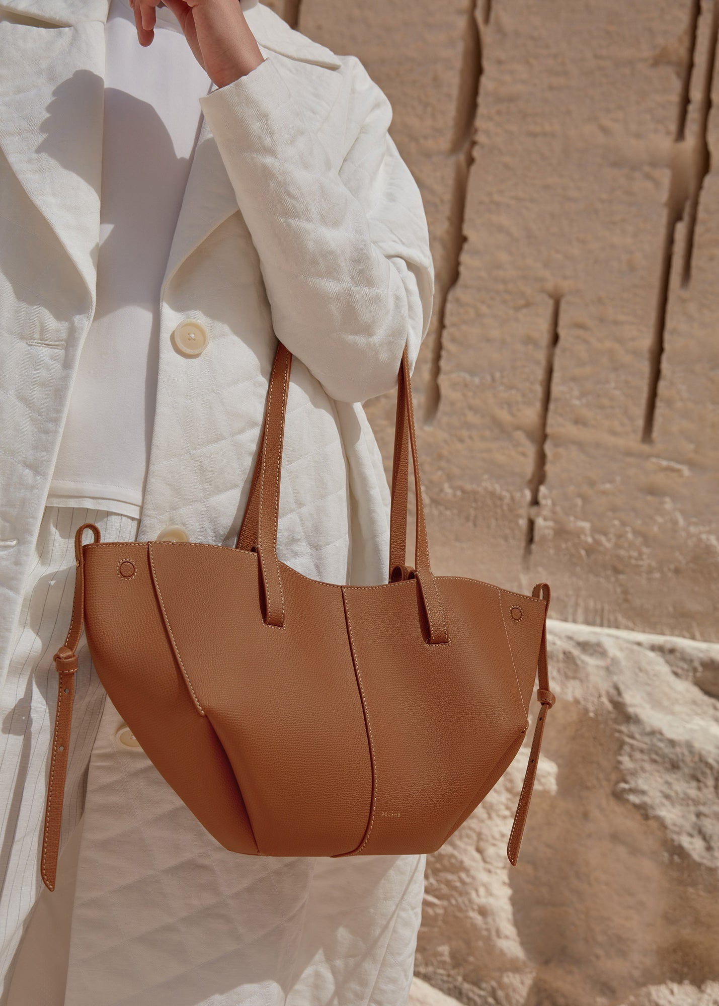 Polène Cyme Mini EDITION TEXTURED CAMEL