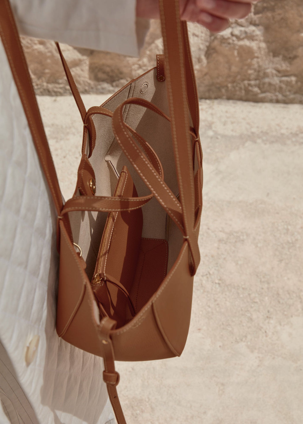 Polène Cyme Mini EDITION TEXTURED CAMEL