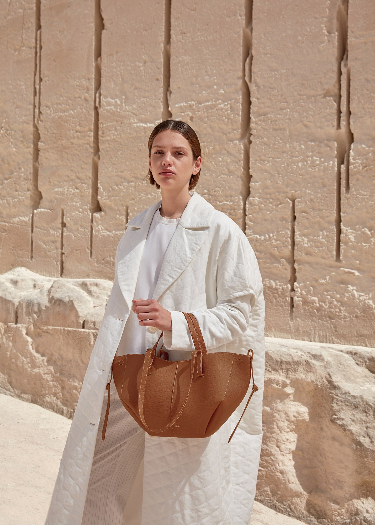 Polène Cyme Mini EDITION TEXTURED CAMEL