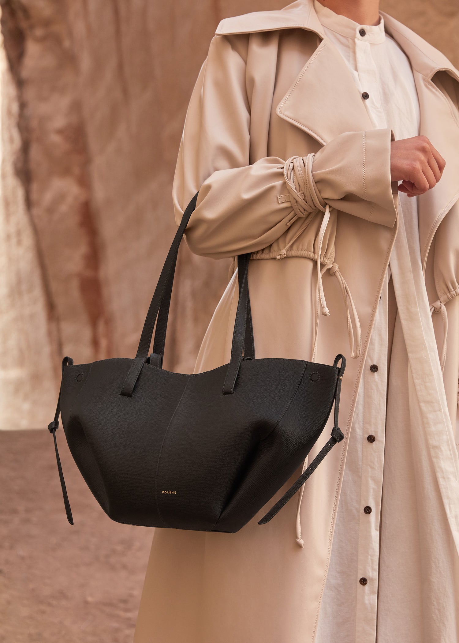 Polène Cyme Mini EDITION TEXTURED BLACK